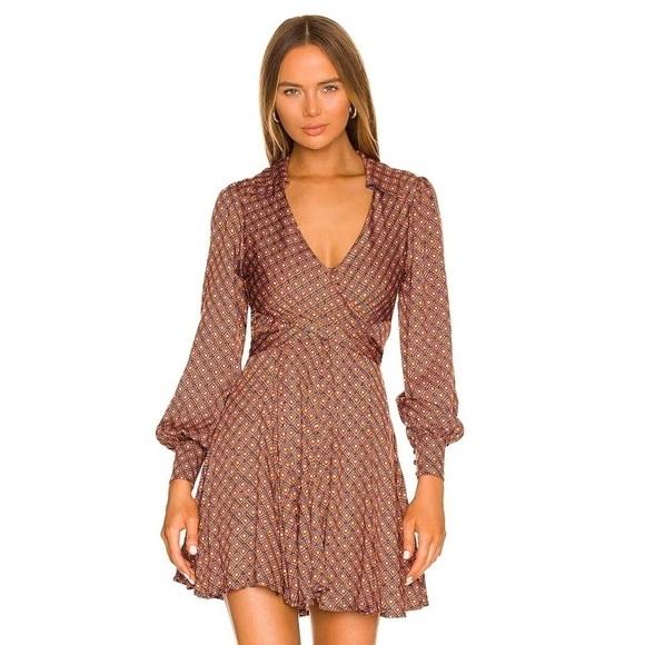 NWT Free People It Takes Two Sleeve Mini Dress in Night Combo - Sz S - Picture 1 of 6